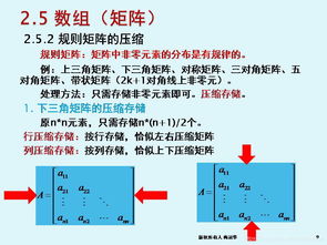 软件技术基础与开发 ppt class11 第2章 4 线性表索引存储结构 数组和稀疏矩阵存储方法